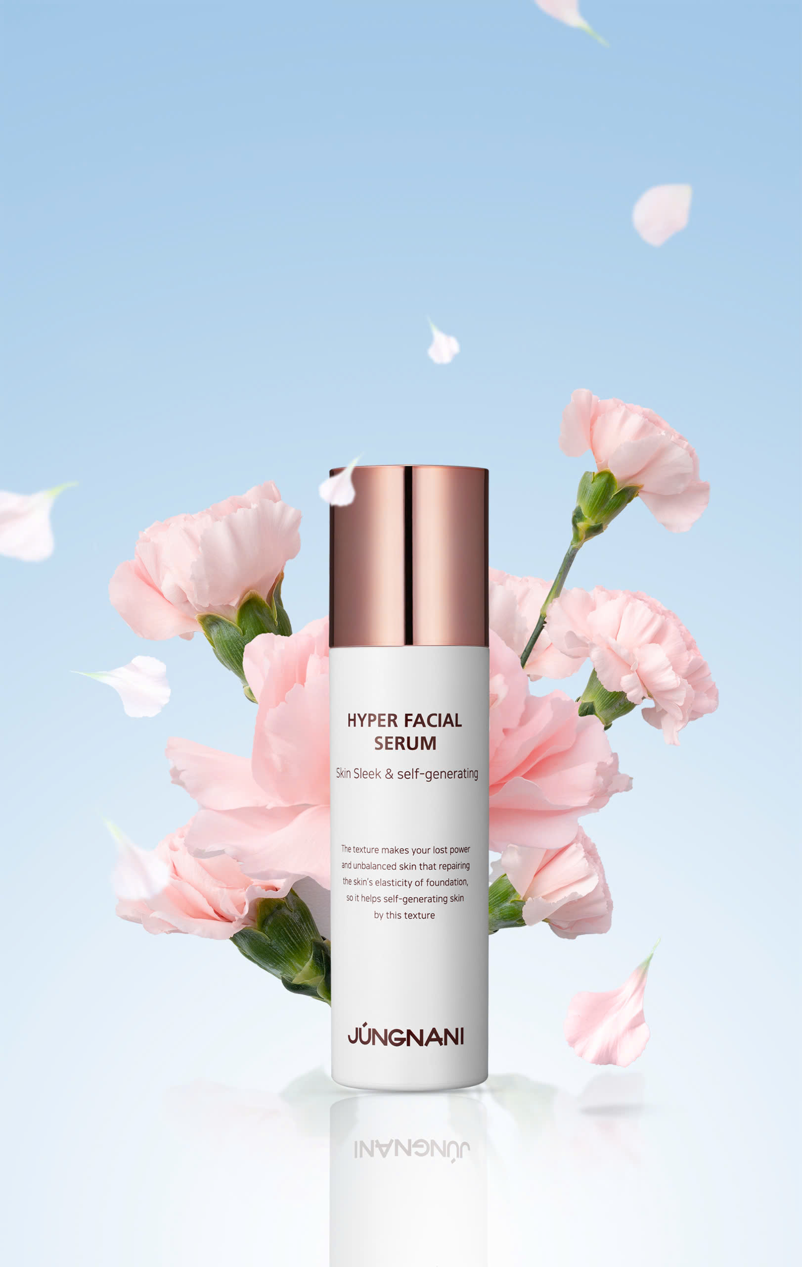 Serum JUNGNANI Hyper Facial Serum giúp chống lão hoá trắng da phục hồi da dưỡng ẩm Hàn Quốc 45ml