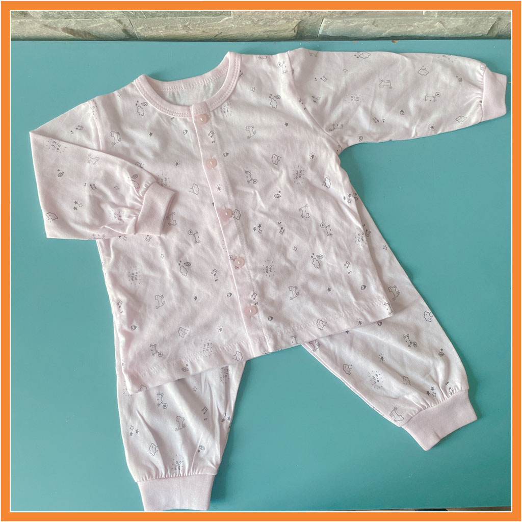 Bộ đồ sơ sinh vải cotton cao cấp dài tay dành cho bé trai và bé gái ( Size bé 3-6 tháng tuổi)