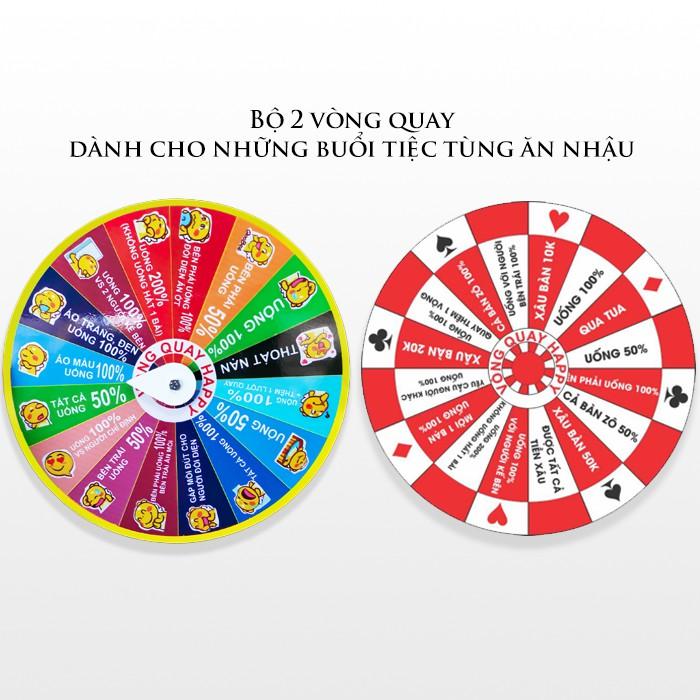 Combo Vòng quay ăn nhậu happy và Vòng quay ăn nhậu dành cho giới trẻ siêu hot