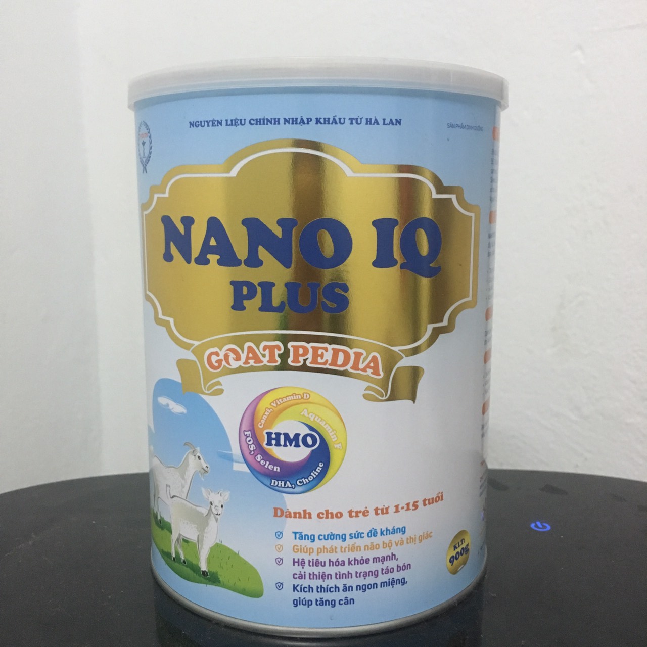 Sữa Dê NANO IQ PLUS GOAT PEDIA Dành Cho Bé từ 1-15 Tuổi Chuyên Tăng Cân Tăng Đề Kháng Chống Táo Bón Lon 900g