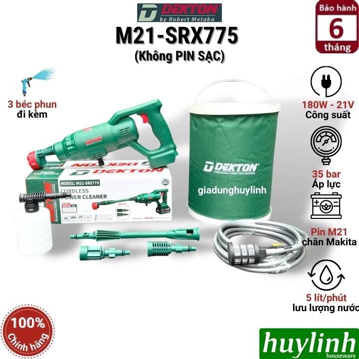 Máy xịt rửa xe dùng pin Dekton M21-SRX775 - 21V - - Hàng chính hãng