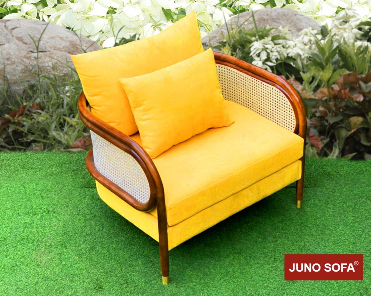 Sofa đơn mây juno sofa ghế đơn 75x75x70cm
