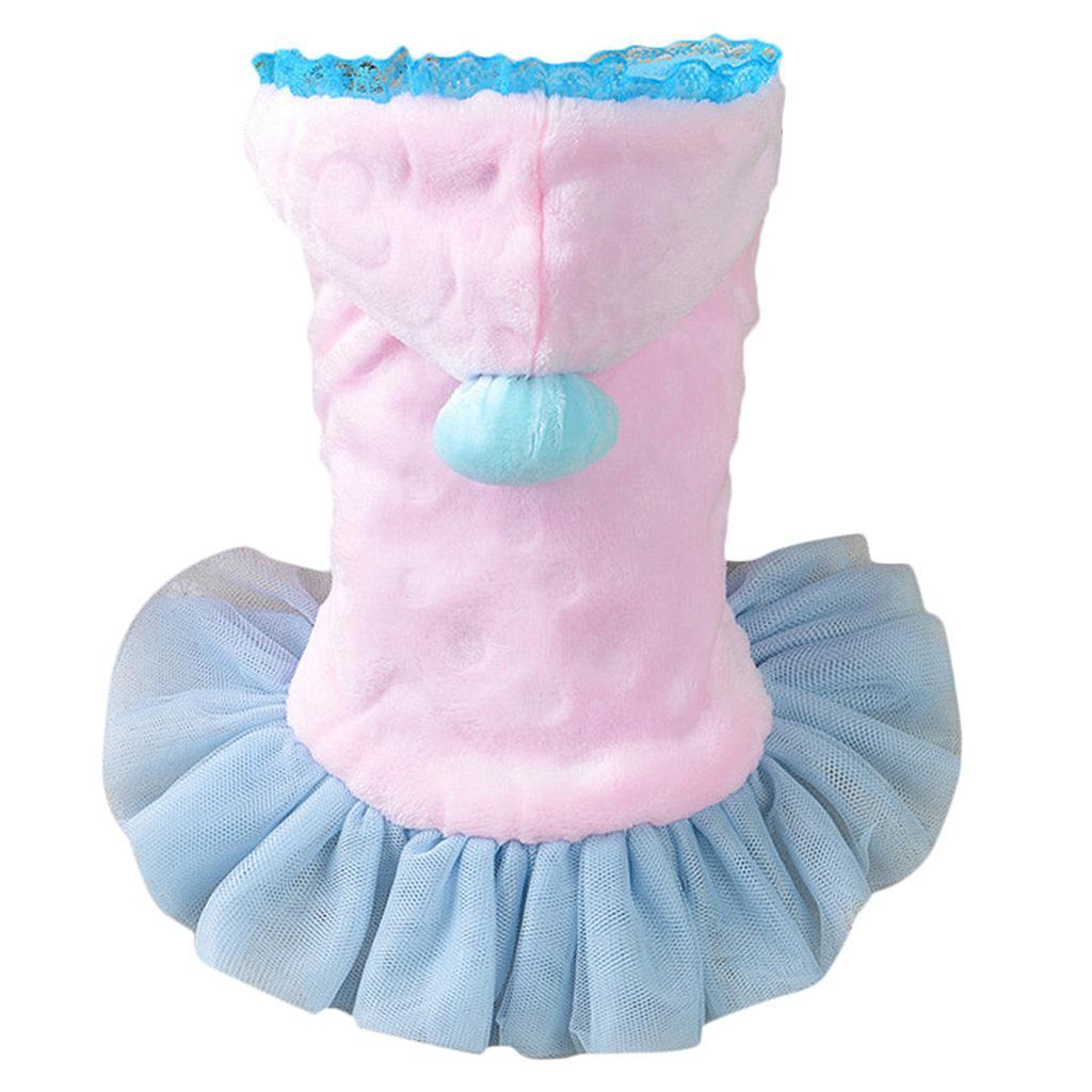 Pet Dog Fashion Velvet Dress Skirt Holiday Party Costume Clothes