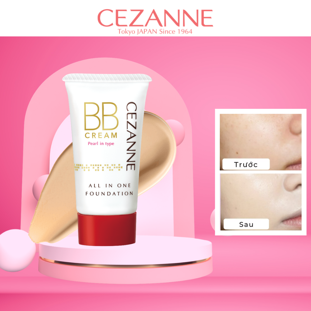Kem Nền 5 Trong 1 Cezanne BB Cream Pearl - Natural Ochre