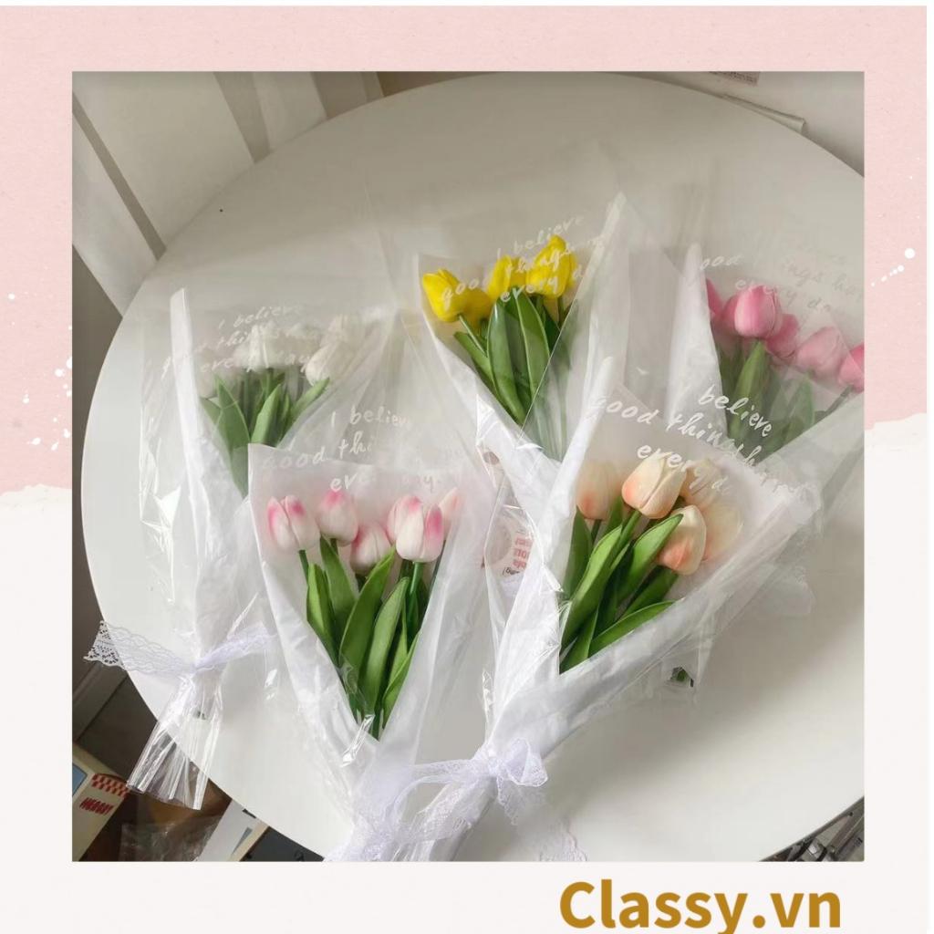 Đóa tulip Classy bằng vải, làm đạo cụ chụp hình, trang trí nhà cửa PK1474