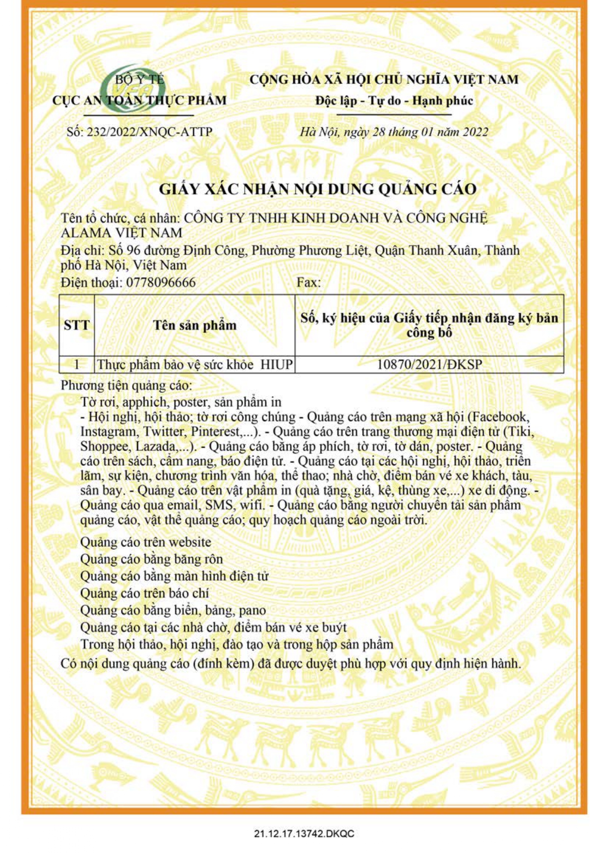 Sữa Bột HIUP Chính Hãng Tăng Chiều Cao Cho Trẻ Từ 2 Đến 15 Tuổi