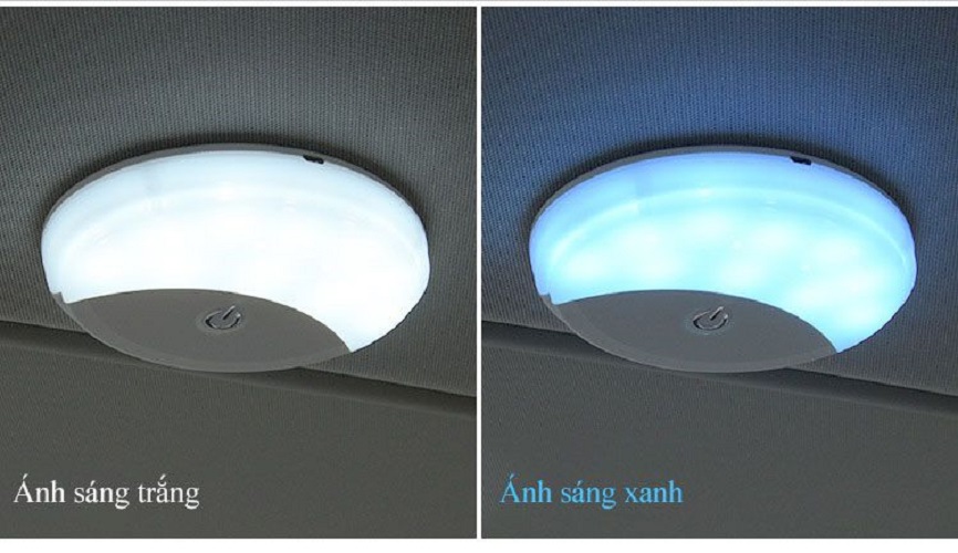 Đèn Led Gắn Trần Xe Ô tô Chuyên Dụng chế độ đổi 2 màu