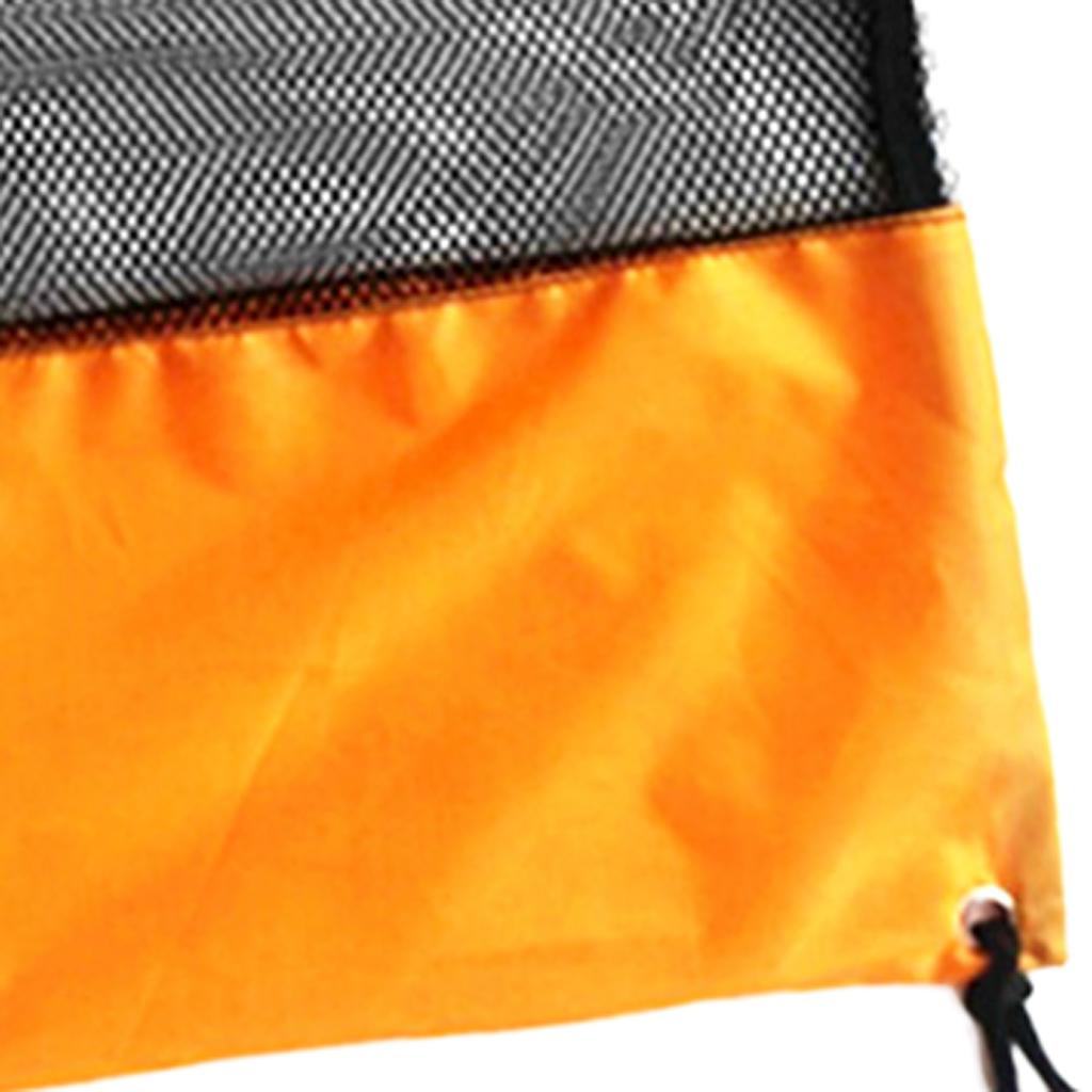 20KG Load Backpack Style Mesh Drawstring Storage Bag for Scuba Gear Dive Fins Snorkel Goggles Mask
