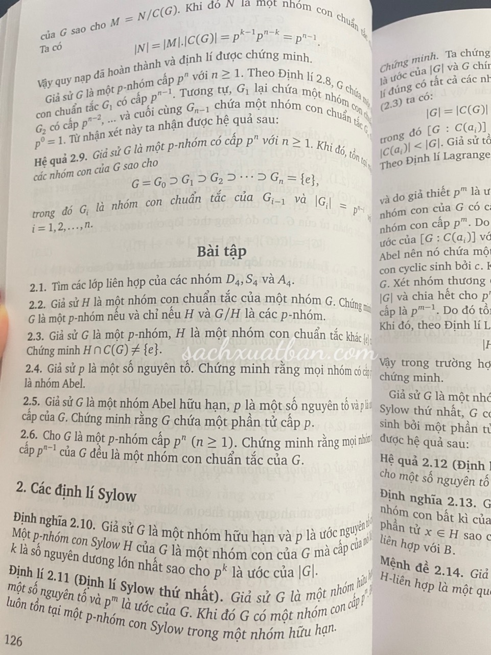 Sách Cơ Sở Đại Số Hiện Đại