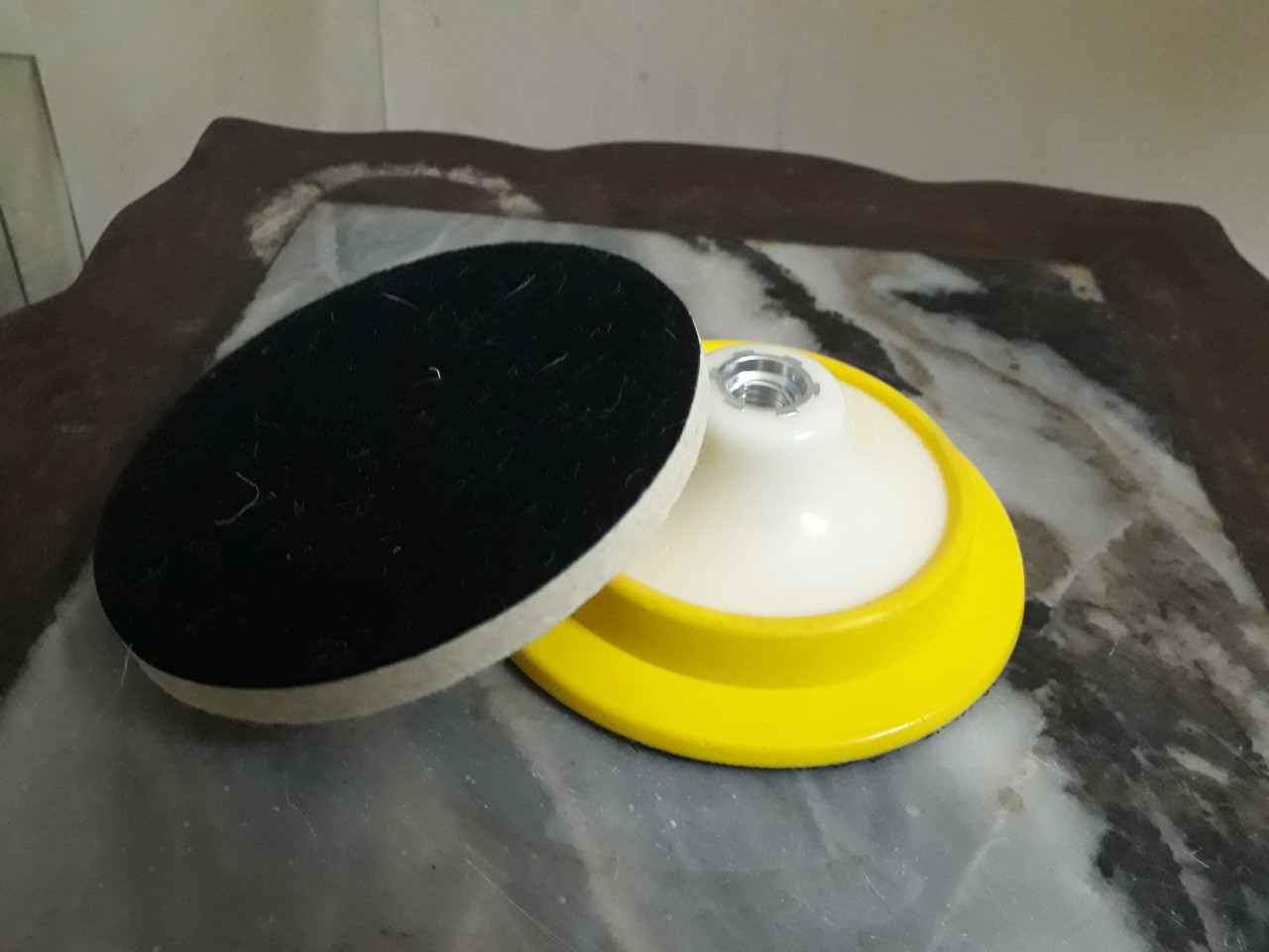 Đế và NỈ Gắn Nhám Mài 5 inch