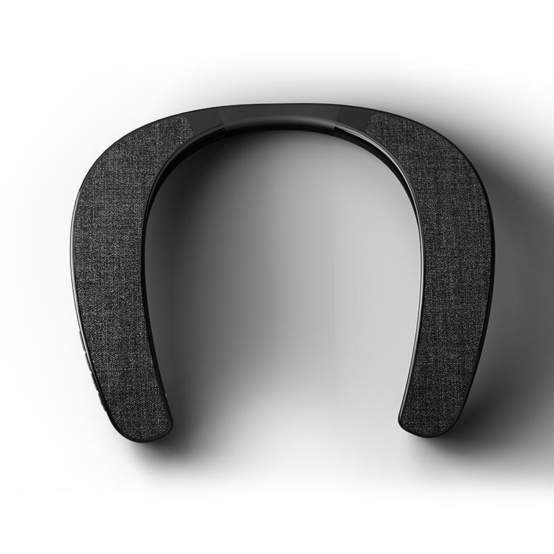 905 Loa Bluetooth treo cổ không dây Treo cổ thể thao Loa di động có thể sạc lại Loa dự phòng dài cho gia đình ngoài trời Màu sắc: Đen