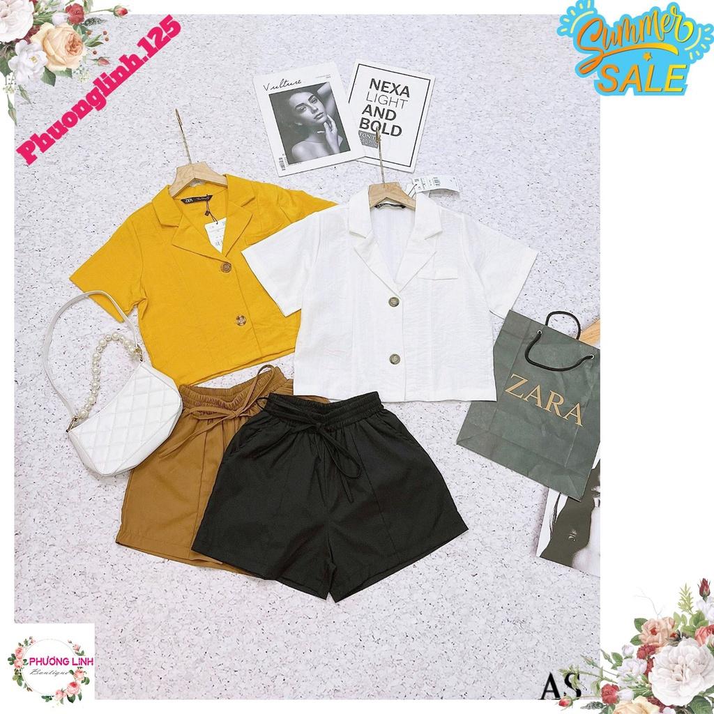SET BỘ VEST SHORT NƠ CHUN