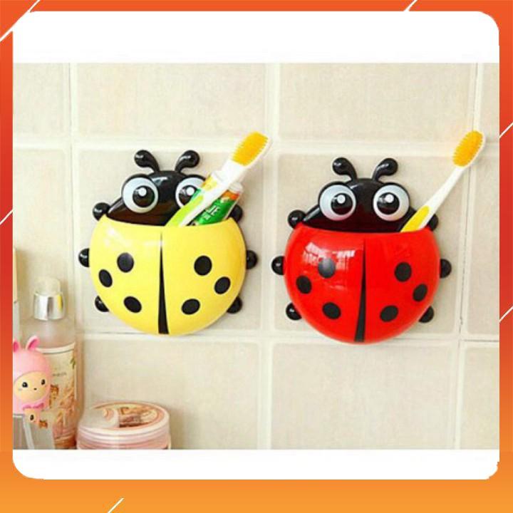 Dụng cụ để bàn chải đánh răng treo tường hình con bọ