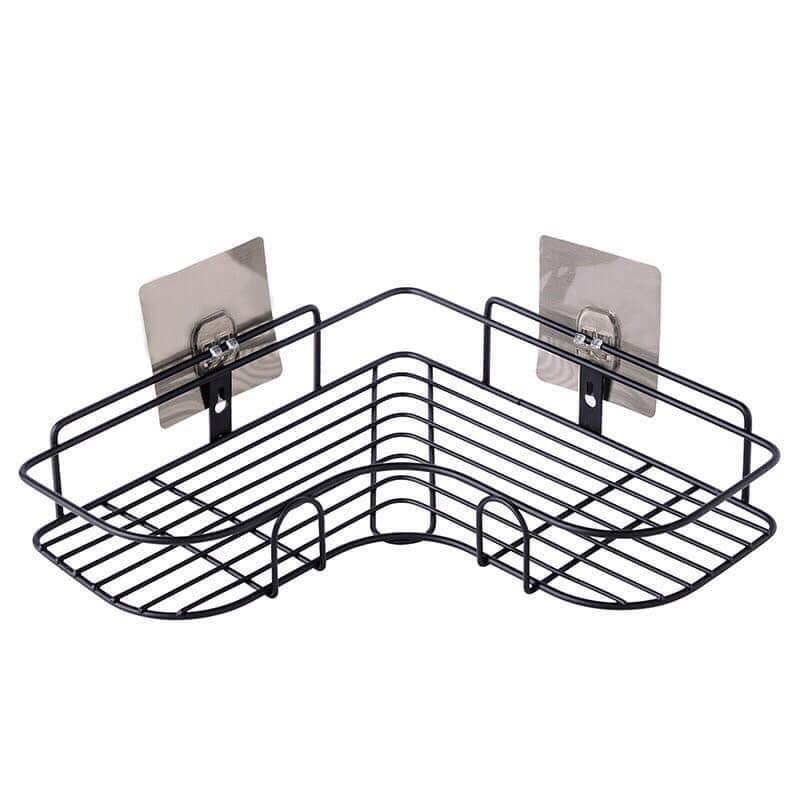 Kệ góc để đồ dùng nhà tắm bằng inox dán tường siêu chắc chắn chống han gỉ - TẶNG KÈM MIẾNG DÁN