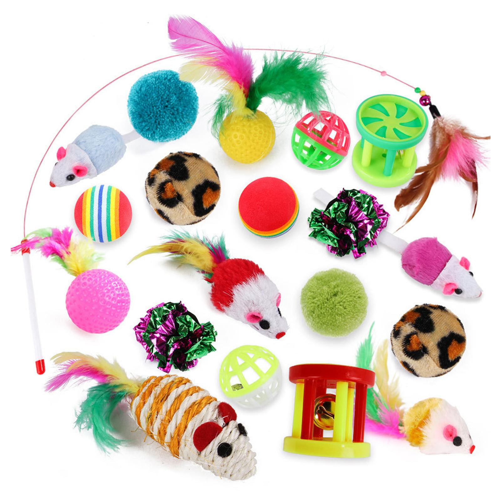 Sét 20 Đồ Chơi Tương Tác Thú Vị Cho Mèo Cưng
