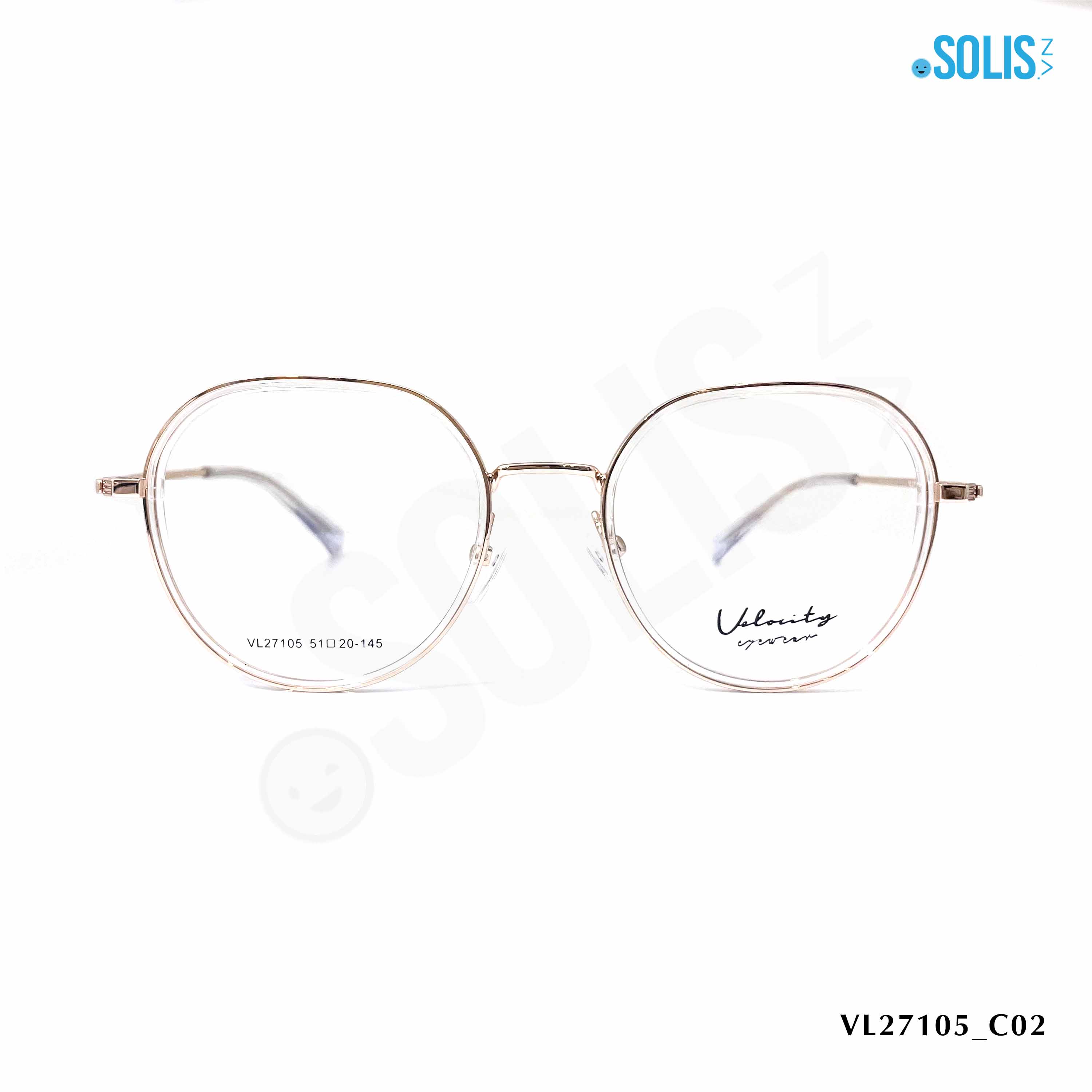 Gọng kính KL hiệu Velocity VL27105 - KÍNH KIM LOẠI HIỆU VELOCITY VL27105 KÍCH THƯỚC 51-20-145