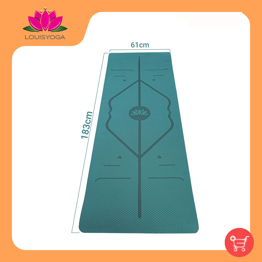 Thảm tập yoga gym định tuyến 8mm chất liệu TPT an toàn khi sử dụng dộ bám cao