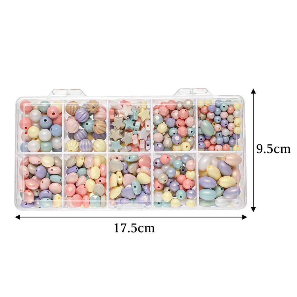 1 Set Mixed Beads Jewelry Findings with Storage Box Handmade for Bracelet