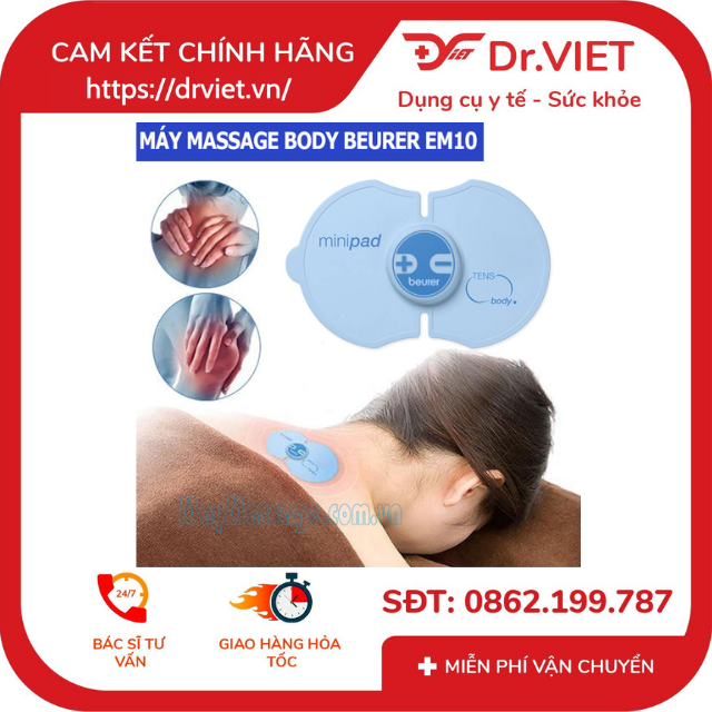 Máy massage xung điện cho cơ thể Beurer EM 10 Body vật lý chữa bệnh.