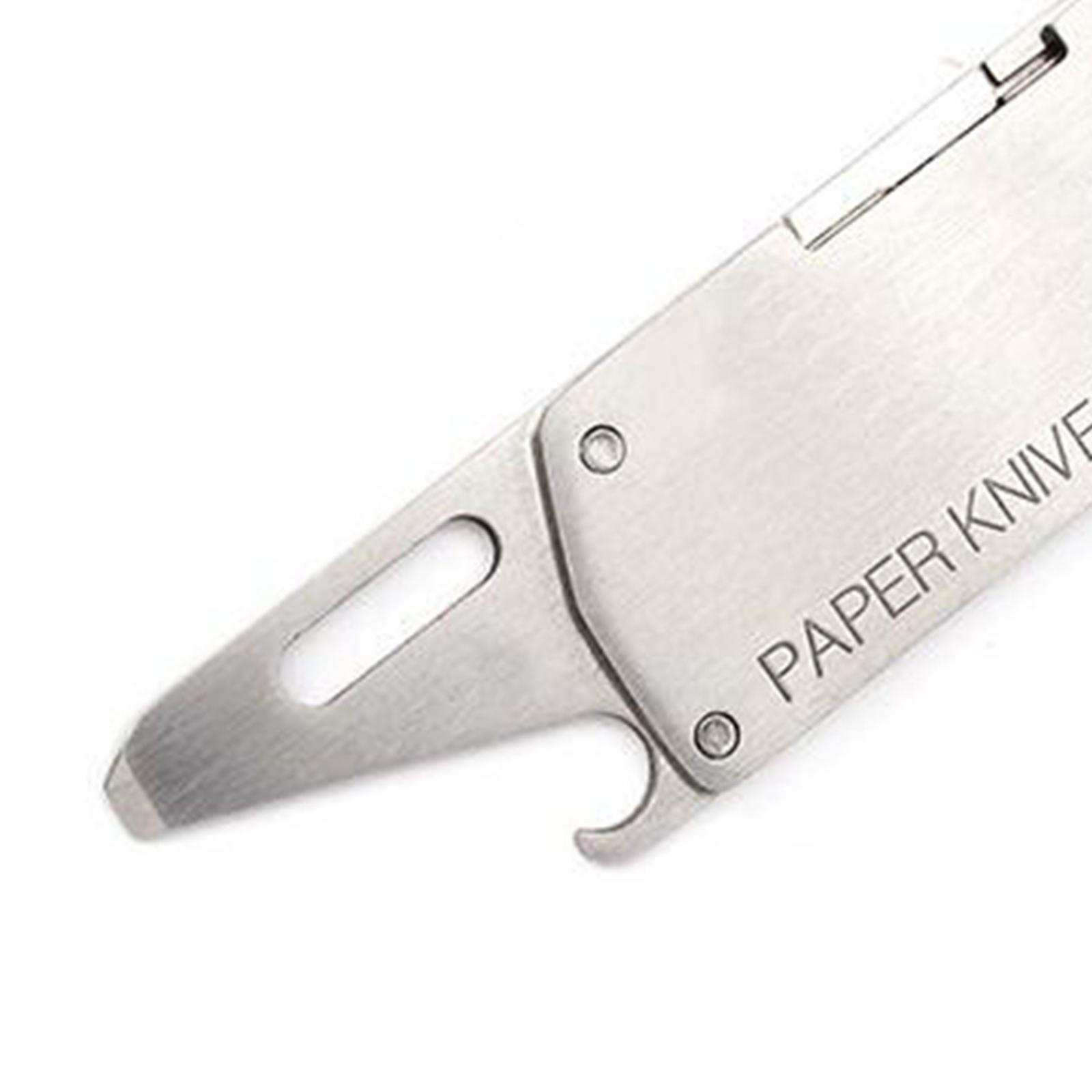 2-5pack Utility Pocket Knife Box Cutter Keychain Portable Bottle Opener for