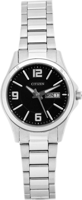 Đồng Hồ Nữ Citizen Dây Thép Không Gỉ EQ0591-56E - Mặt Đen