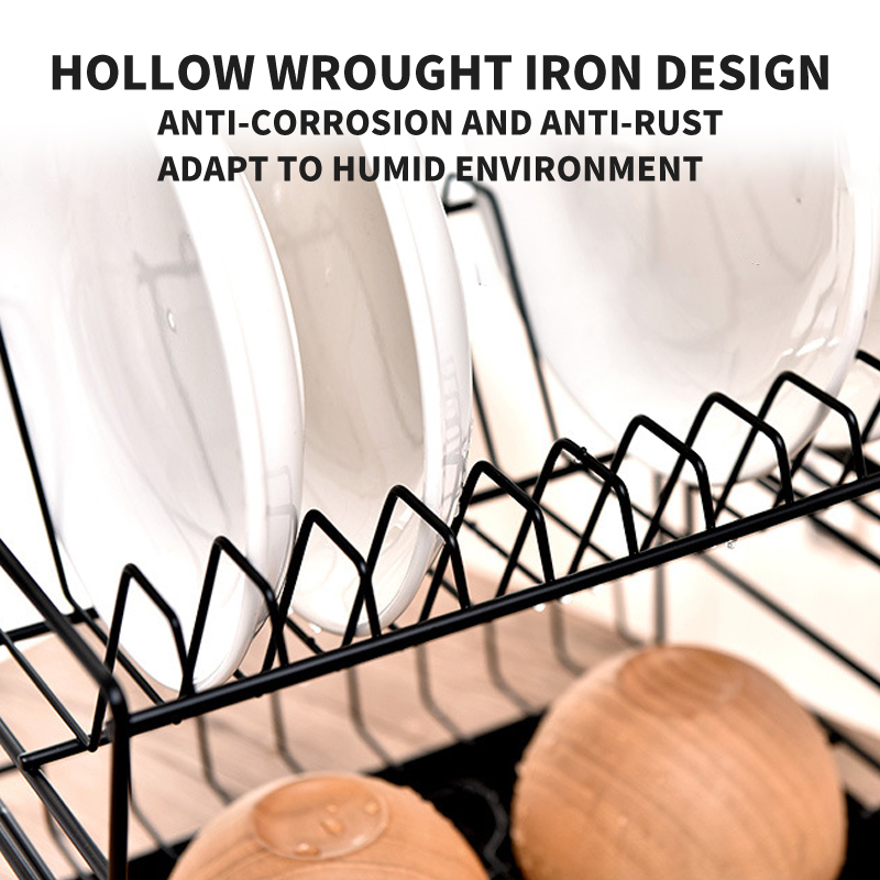 Kệ ráo chén dĩa 2 tầng nhà bếp Dish Rack Snless Steel