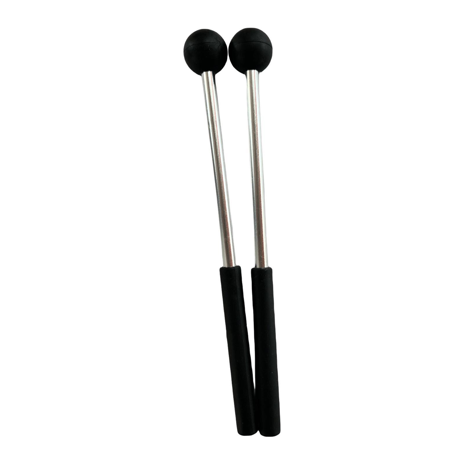 2Pcs Percussion Drumsticks 8.6" Aluminum Rod for Yoga Glockenspiel Xylophone