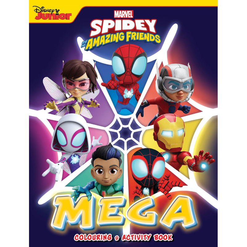Sách Spidey And His Amazing Friends - Mega Colouring Book