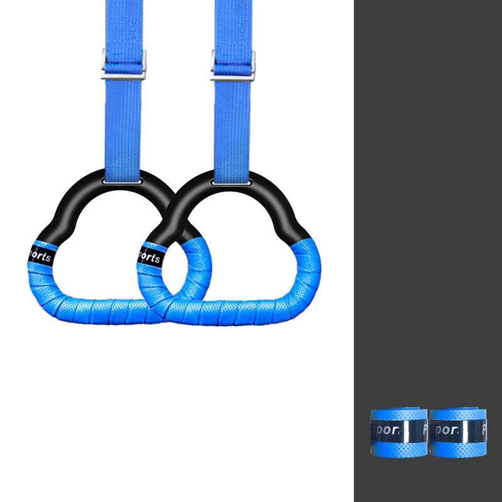 Gymnastics Rings Gym Bar Attachment Non Slip Handle Exercise Rings Training Rings for Home Gym Full Body Fitness Workout Equipment