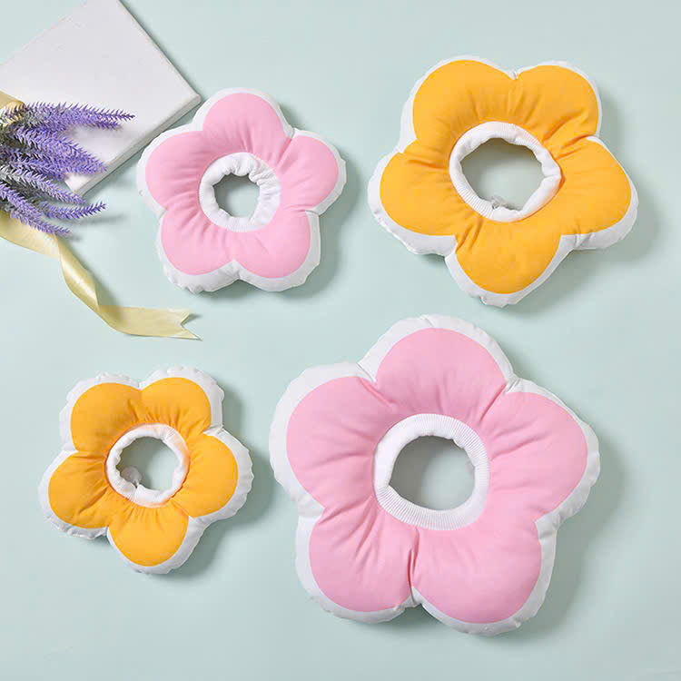 VÒNG CỔ THÚ CƯNG VÒNG CỔ LOA CHỐNG LIẾM CHO THỎ CHÓ MÈO BÔNG HOA DỄ THƯƠNG TỪ 0.5-5.5KG MÃ 10 CHO CHÓ MÈO THỎ