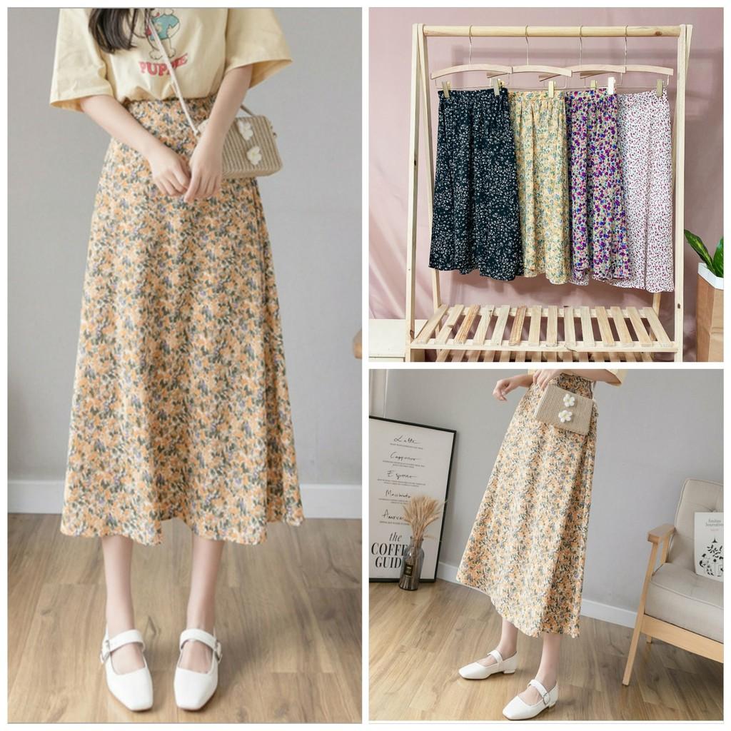 Chân Váy Hoa Nhí Vintage Nhiều Màu Zinti Store CV18