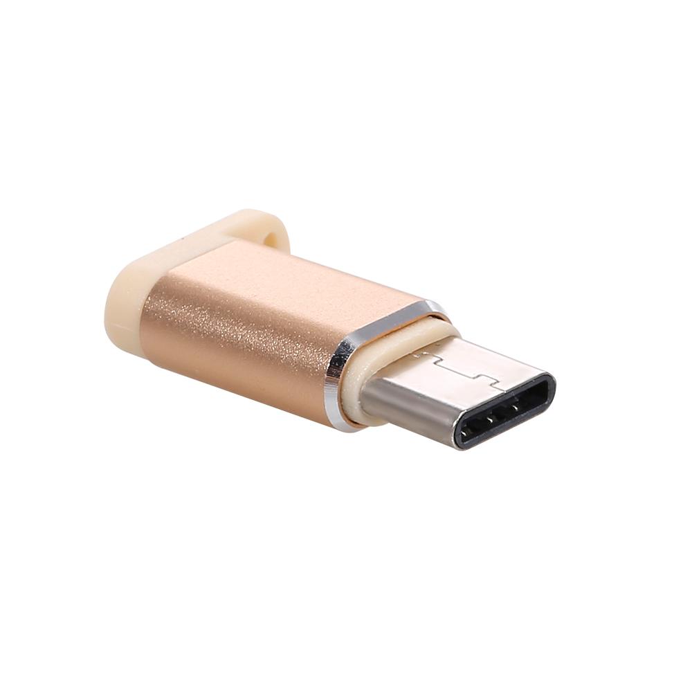 USB 3.1 Type-C Adapter Micro USB Female to Type-C Male OTG Adapter Converter Plug and Play OTG Connector Gold