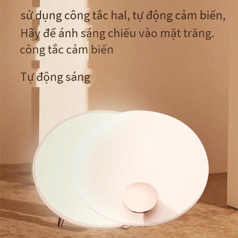 Giá đặc biệt phantom full moon sạc không dây bầu không khí đèn ngủ nhỏ hai trong một sạc nhanh điện thoại di động đế sạc không giới hạn đèn bàn