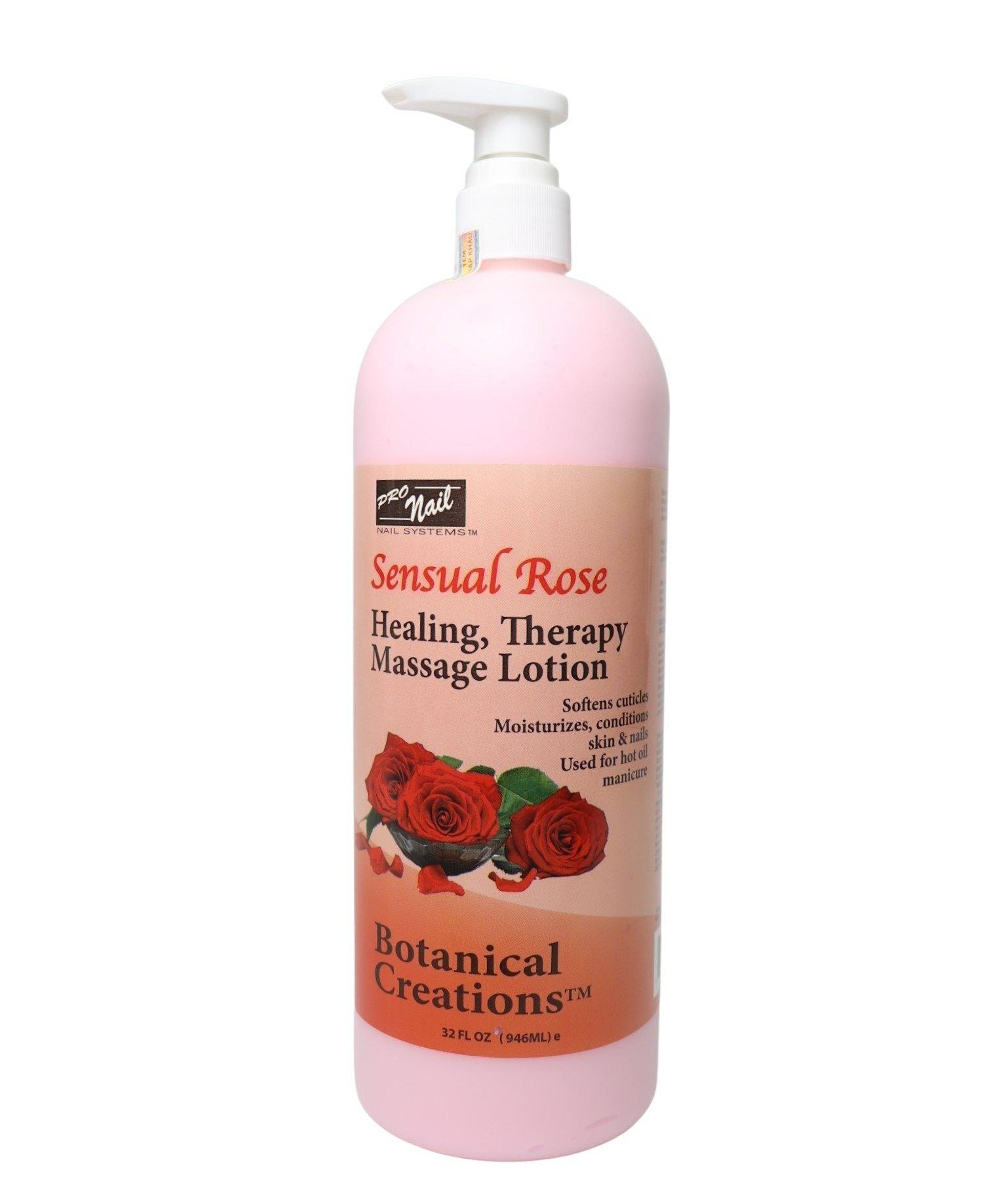 Dưỡng thể Pronail Botanical Creations Healing Therapy Massage Lotion mùi Hoa Hồng 946ml