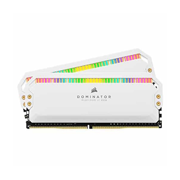 Bộ nhớ ram gắn trong Corsair DDR4, 3200MHz 16GB (2x8GB) DIMM, CL16 DOMINATOR PLATINUM RGB Black/White Heatspreader, RGB LED - Hàng Chính Hãng