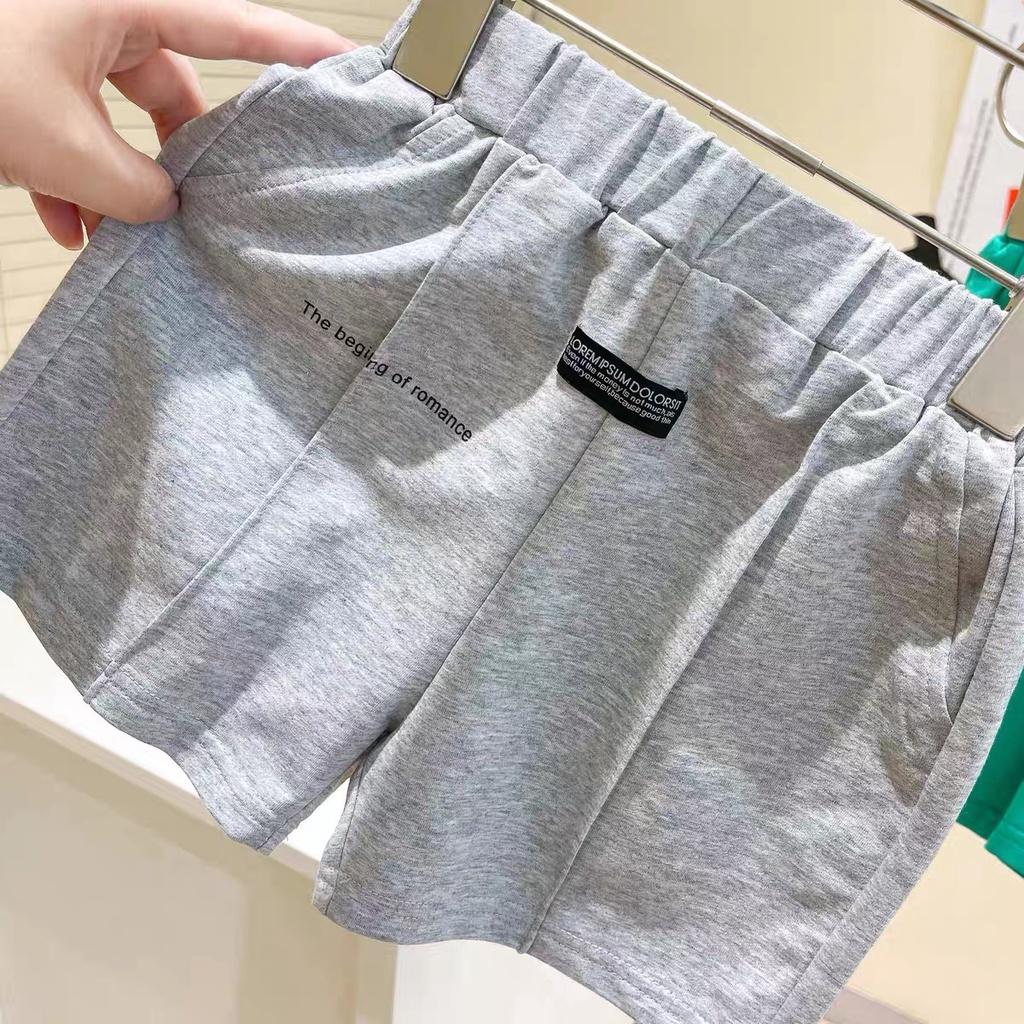 Quần đùi chất liệu cotton cho bé trai,bé gái thể thao năng động 3 màu