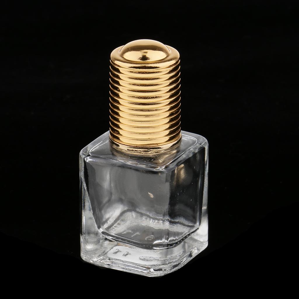 Refillable Comestics Perfume Essential Oil Aftershave Bottle 8ml, Empty Glass Storage Case Clear Portable