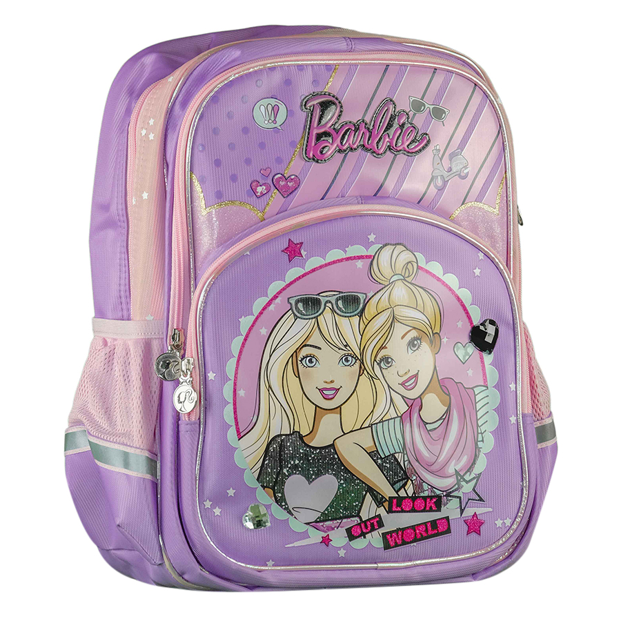 Balo học sinh tiểu học BARBIE BB0379B 28.5 x 21 x 40 cm