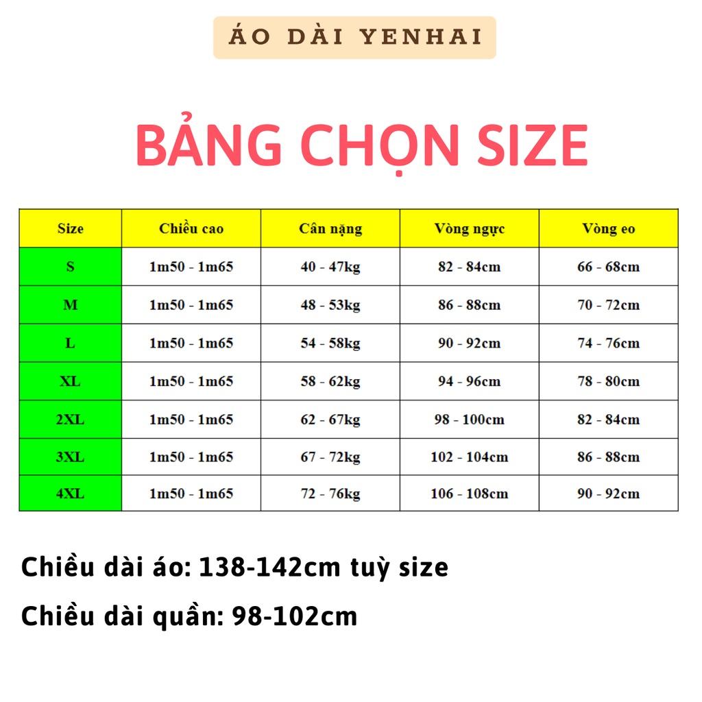 Áo dài đỏ tươi may sẵn chất lụa Mỹ cao cấp kiểu dáng 2 tà