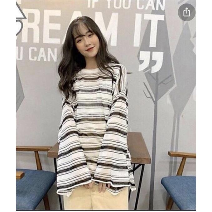 Áo kẻ tay bèo TT6