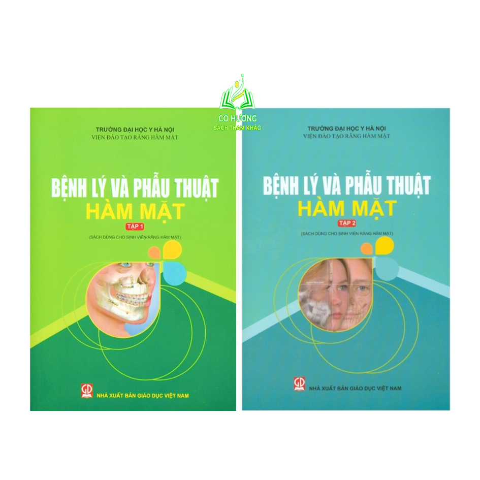 Sách - Combo Bệnh Lý Và Phẫu Thuật Hàm Mặt Tập 1- Tập 2 Dùng cho sinh viên răng hàm mặt.