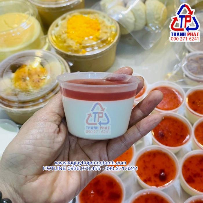 50 Hộp Flan số 0 – Hộp bánh Flan 125ml