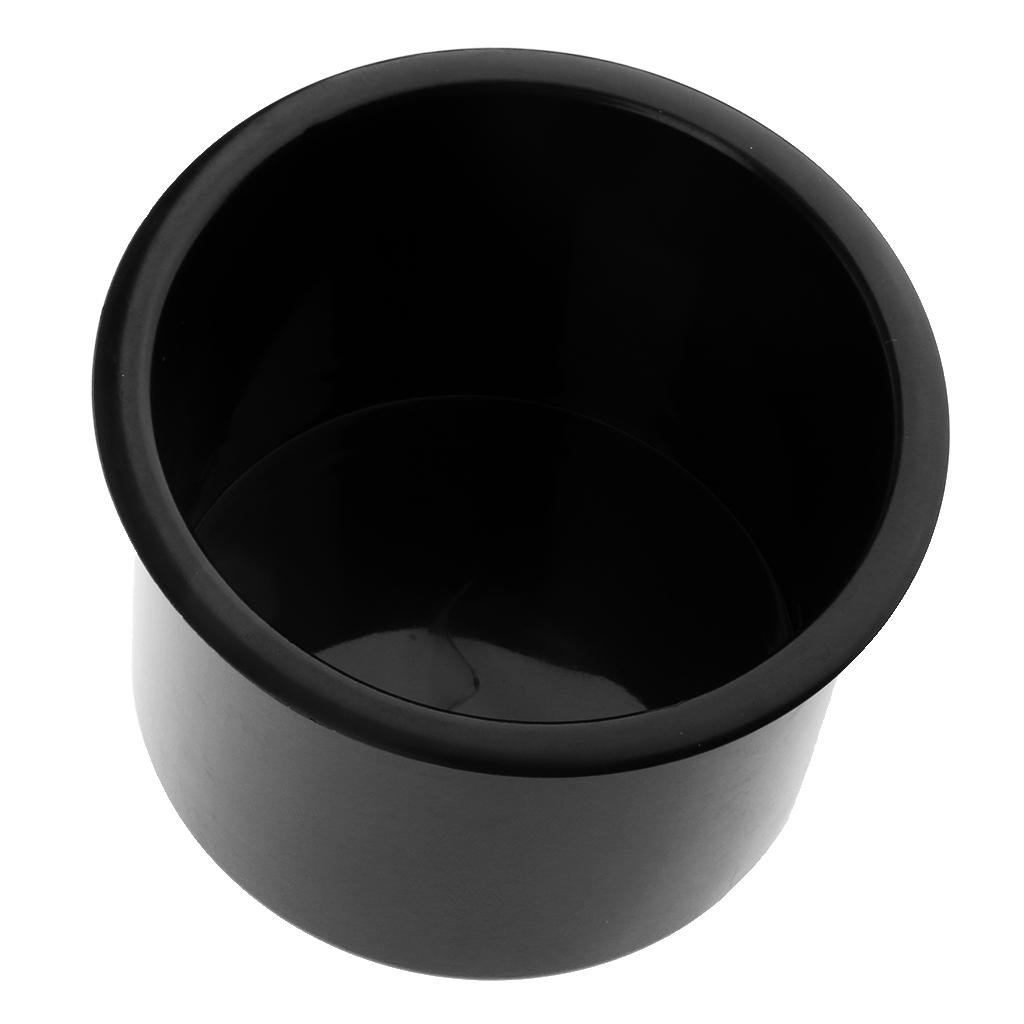 2x Plastic Cup Holder for Marine Boat Car Truck Camper RV Black