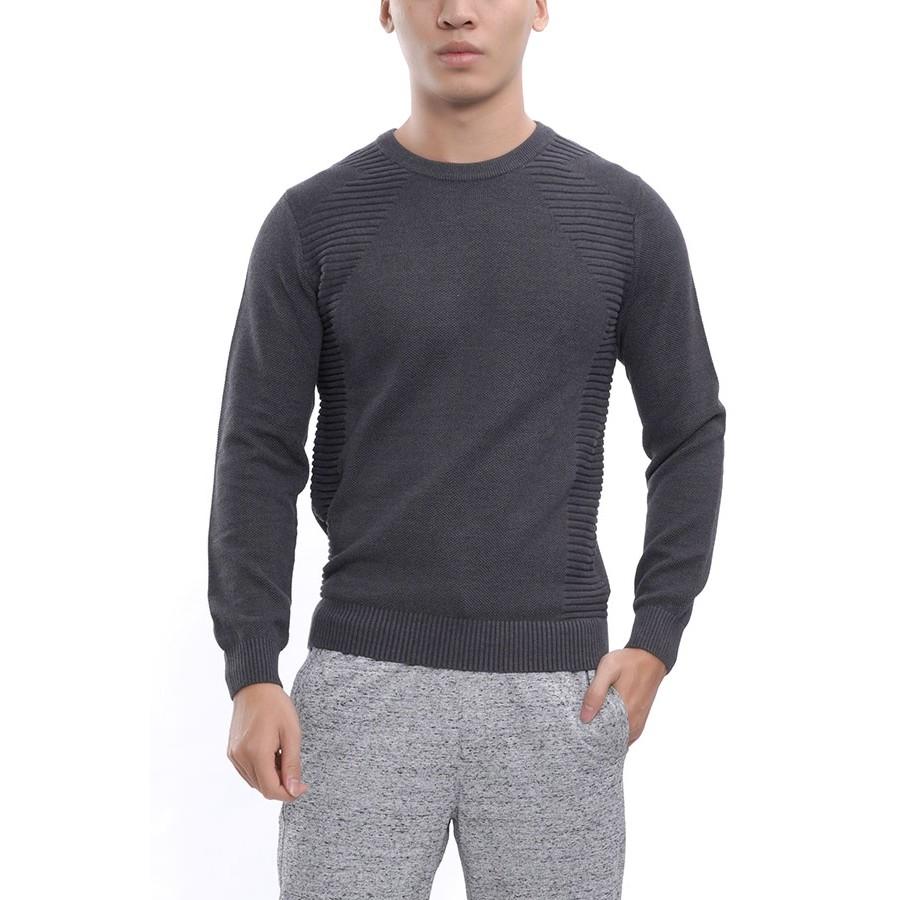 Áo len nam dệt nổi dọc thân AWO011W7, TAG 795K