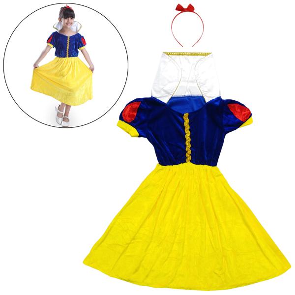 Bộ Váy Nàng Bạch Tuyết - Hóa Trang Halloween Bé Gái - Size S - Nuan Nuan XF6917