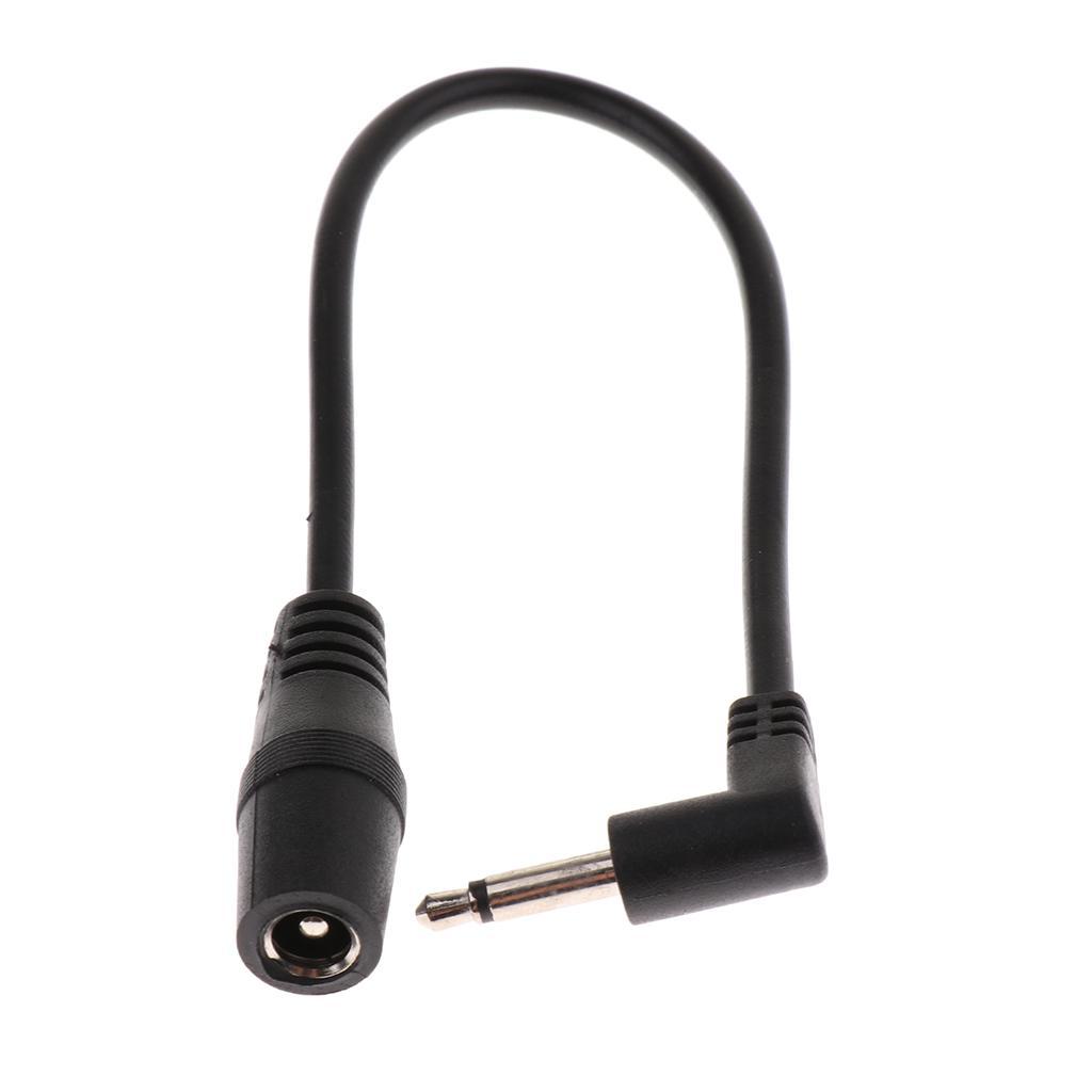5pcs 5.5mm to 3.5mm Guitar Effect Pedals Power Supply Cable 20.5cm