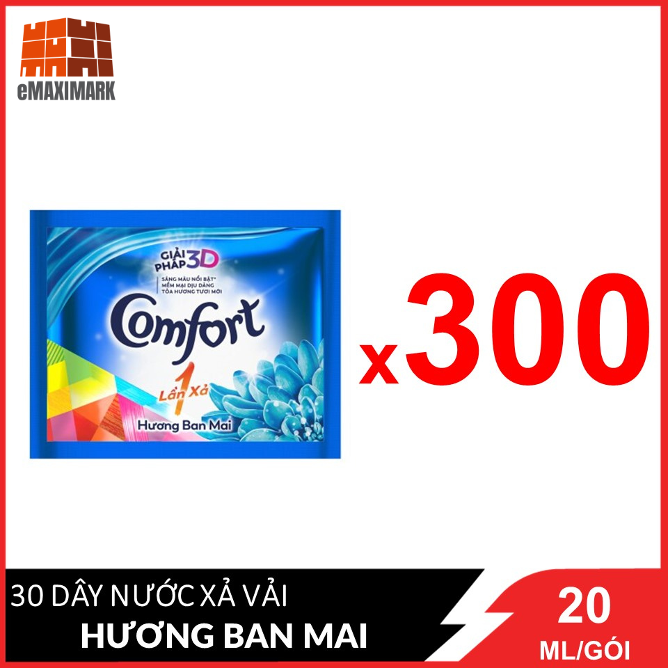 Giá sỉ Nguyên thùng Nước xả vải Comfort 1 lần xả 30 dây