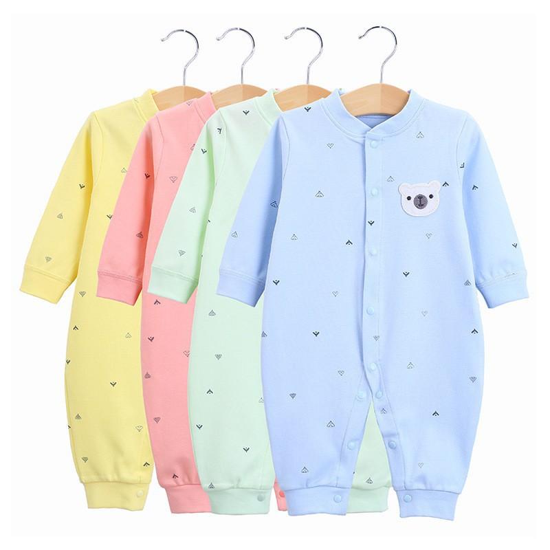 Body liền thân, bodysuit dài tay cotton cho bé trai và bé gái sơ sinh từ 3-12kg, hàng đẹp xuất Hàn KIZICIZY QATE13