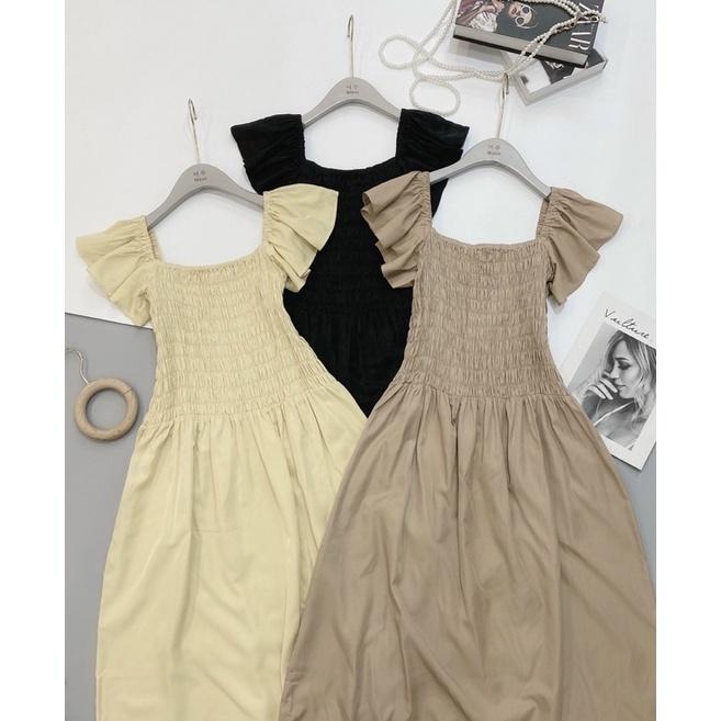 Váy suông chun ngực cánh tiên