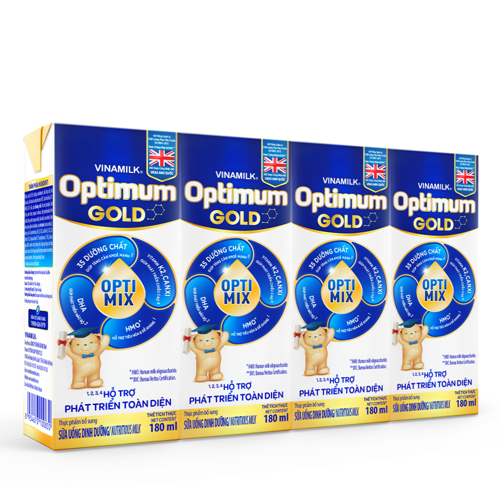 48 HỘP SỮA BỘT PHA SẴN OPTIMUM GOLD 180ML